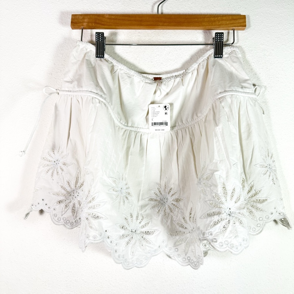 Free People Wildest Dream Mini in White size Large NWT - Picture 16 of 16